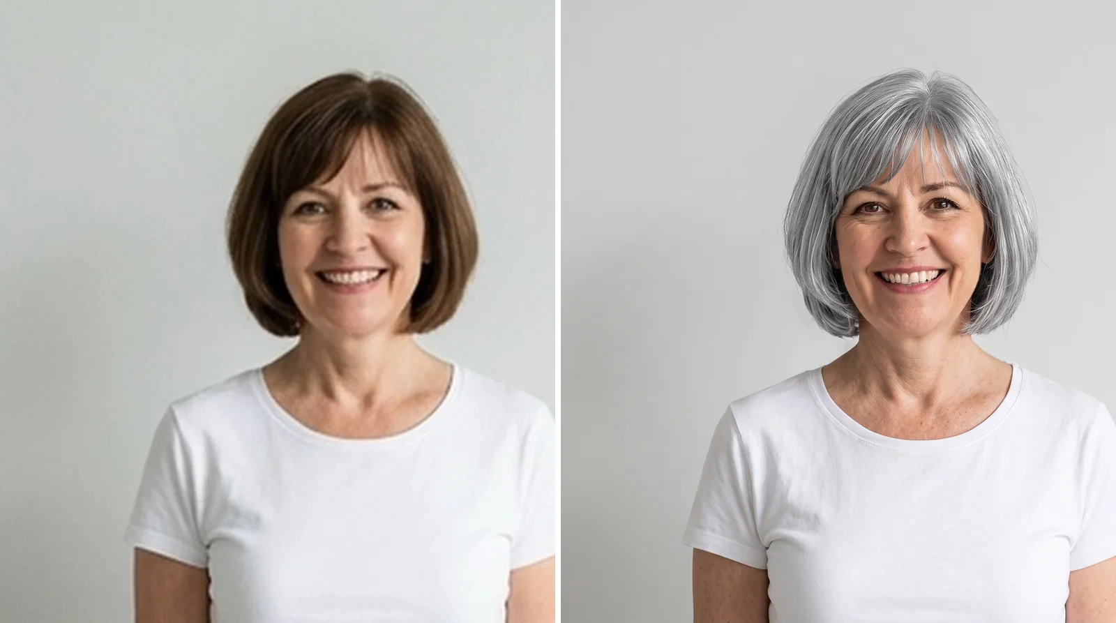 Überlegst du, deine Haare grau werden zu lassen? Teste silbernes Haar, bevor du aufhörst zu färben
